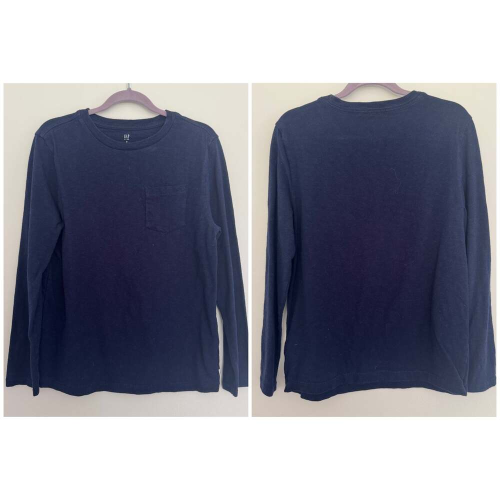 Gap Front Pocket Long Sleeve in Navy